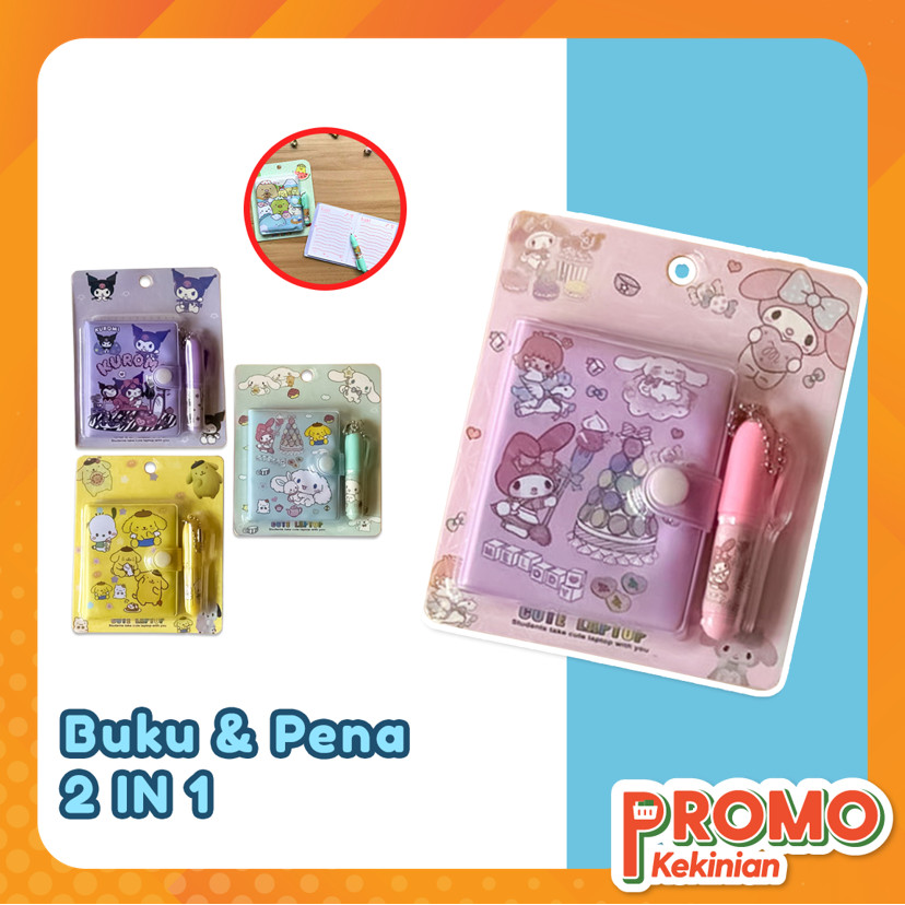 

Promo Kekinian - S6327 Notebook Mini Free Pena Motif Kartun Lucu / Notebook Kartun Mini Anak / Set Notebook Lucu