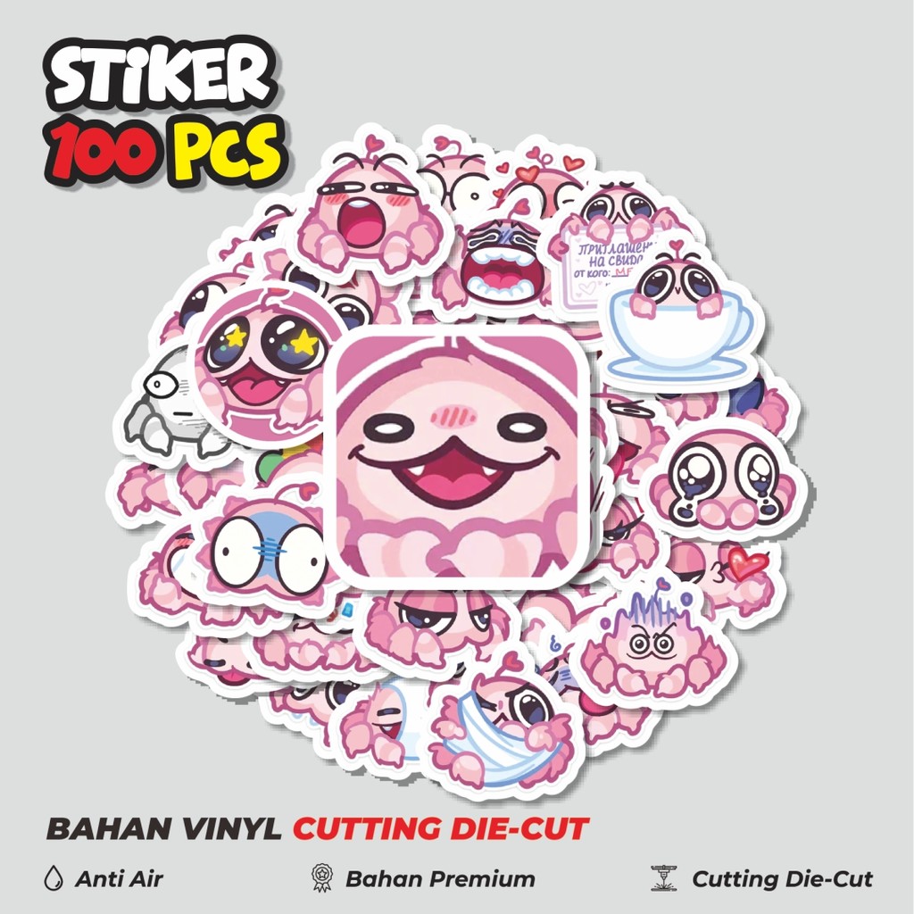 

Terbaru! 50 pcs Stiker Funny Character Ryanik The Spider Dekorasi Lucu Kreatif untuk Notebook, Skateboard, HP