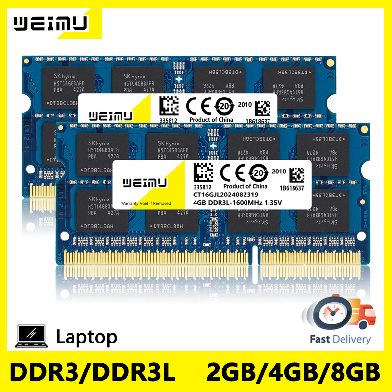 DDR3 DDR3L 2GB 4GB 8GB Laptop Memory Ram PC3 1.5V 8500 10600 12800 PC3L 1.35V 1066 1333 1600Mhz 204P