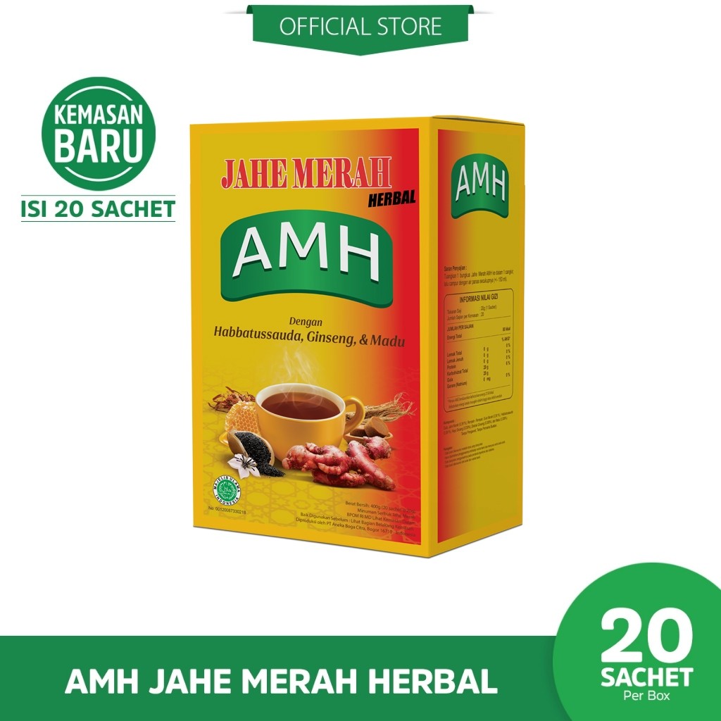 

AMH Jahe Merah Herbal BOX (20 sachet)