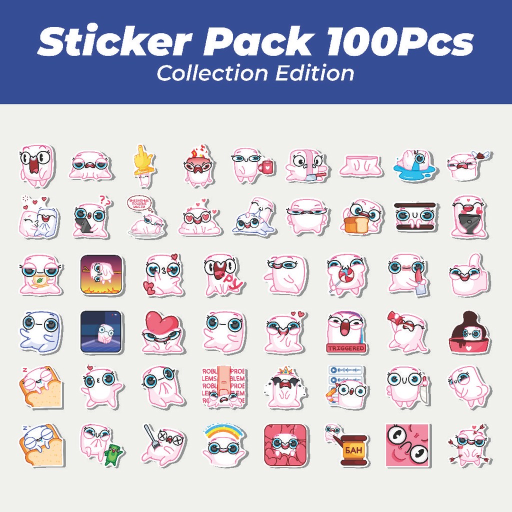 

Hot Stiker Marshmelita Lucu Anti Air Stikers Berperekat Waterproof Sticker Decal Buat Motor Helm Buku Journal Koper Casing HP Laptop Botol Minum