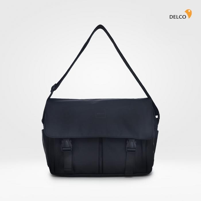 ORIGINAL Tas Pria Delco by Elizabeth Sling Bag 0716-0825 - Black