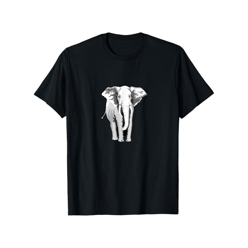 Kaos Pria Hitam Gajah Putih - Kaos Katun, Baju Cowok Keren