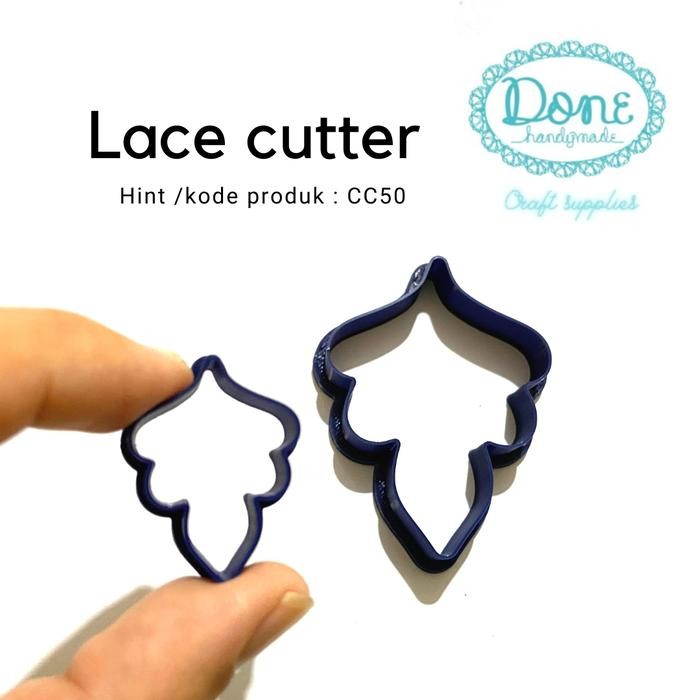 

done handymade cetakan clay Lace cutter earrings cutter earring cutter clay cetakan fondant cc50 cetakan roti cetakan fondant - 5,7x4,2cm