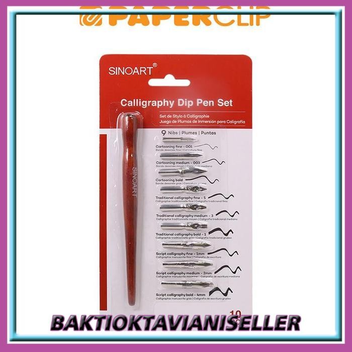 

PENA KALIGRAFI / CALLIGRAPHY DIP PEN SET SINOART SFT0239 10S