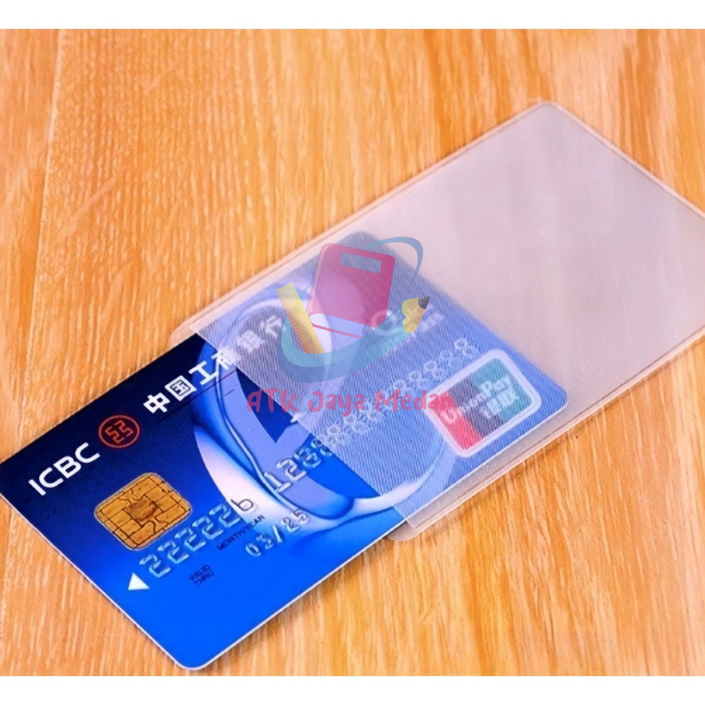 

[10PC] Plastik Pelindung / Plastik Cover / Pelindung Kartu Ktp, Sim, Dll Warna Transparant Tebal