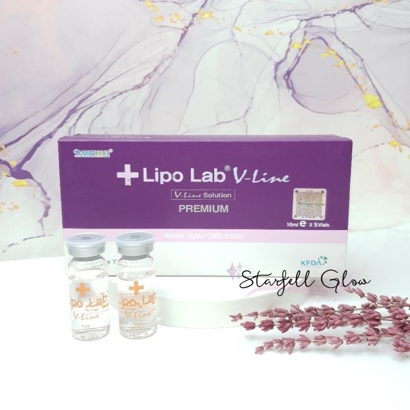 New LIPOLAB VLINE V-Line Original Korea ECER Meso Slimming Wajah Penghilang Lemak Pipi Chubby Dagu D