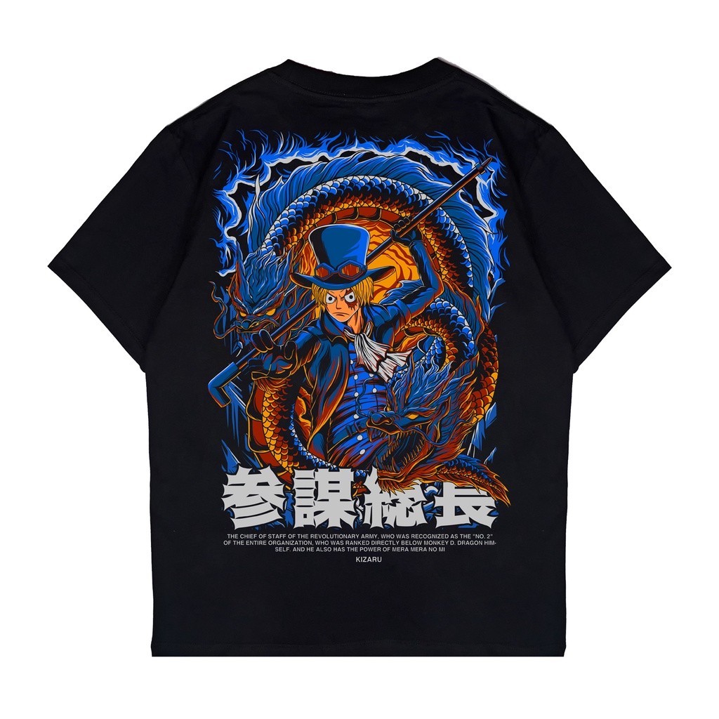 KIZARU Kaos Anime One Piece SABO RYUO