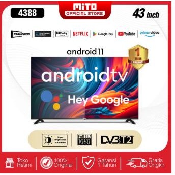 MITO Tv Android 32 Inch Usb Dolby Audio 3288 - Garansi Resmi