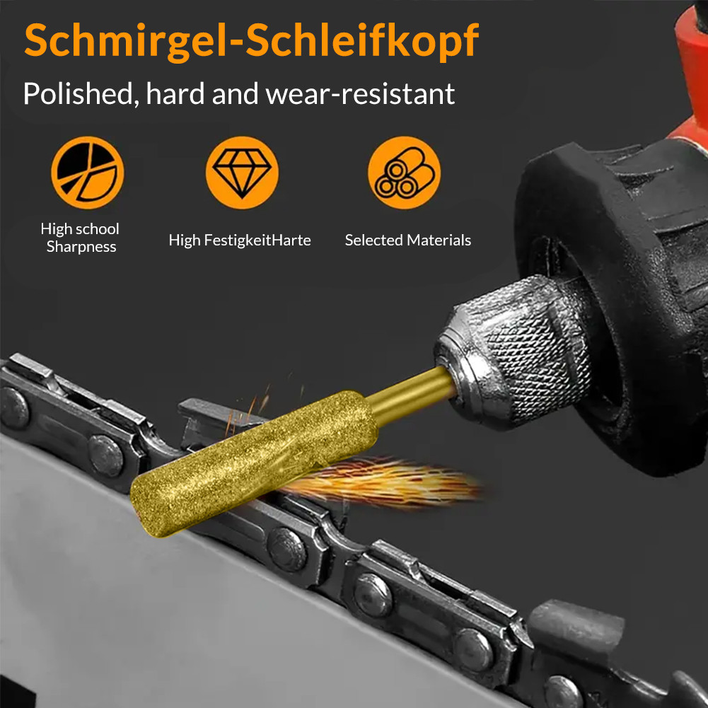 1PC Kikir Rantai Gergaji Listrik Mesin Penggiling Rantai Gergaji Minyak Listrik Kepala Penggiling Be