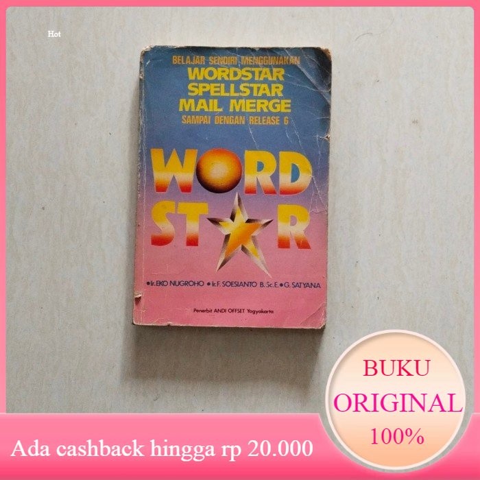 Belajar Sendiri WORDSTAR SPELLSTAR MAIL MERGE WORD STAR Original Bekas
