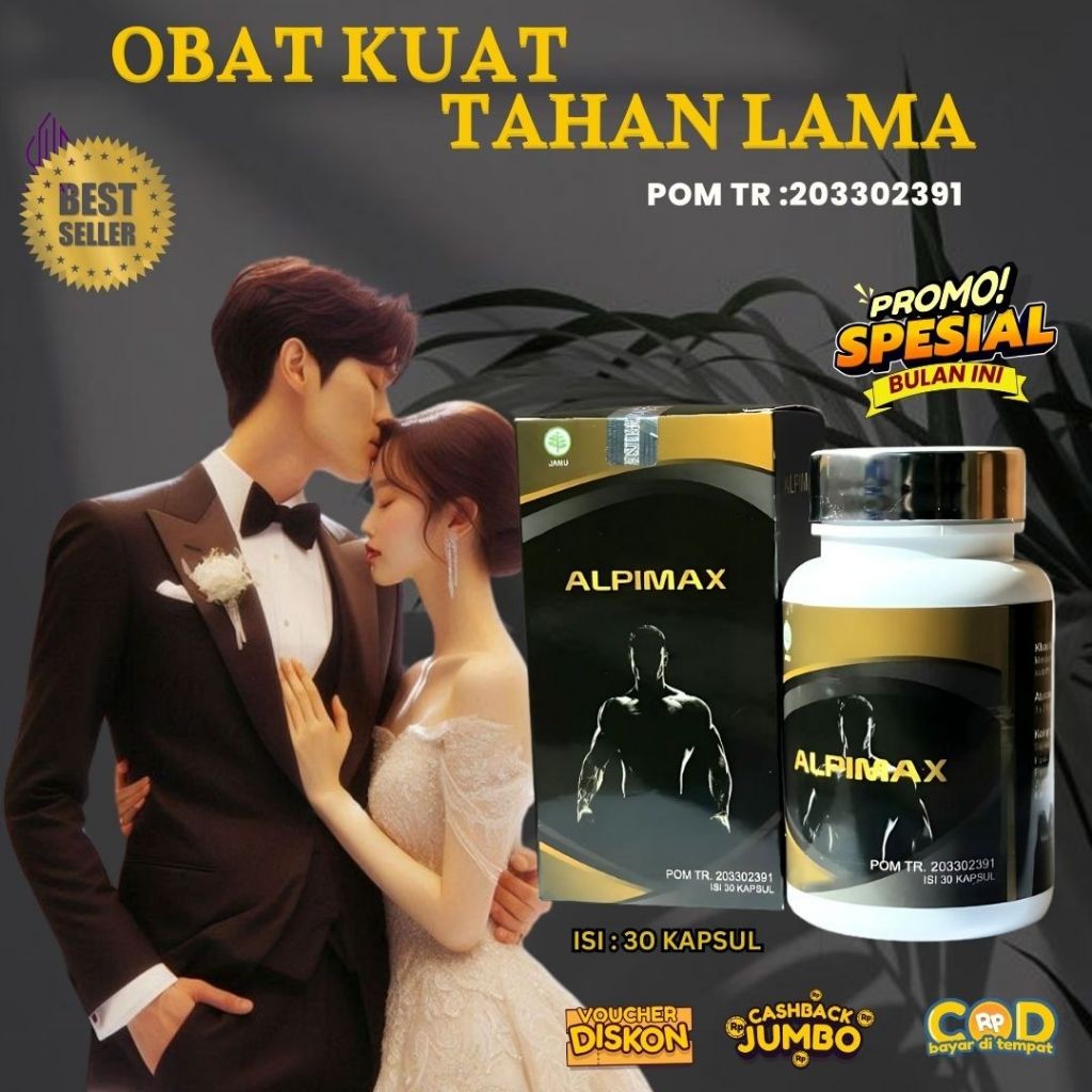 (TERLARIS) OBAT KUAT ALPIMAX BPOM original