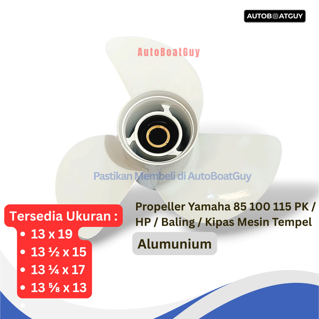 Propeller Yamaha 85 100 115 PK / HP / Baling / Kipas Mesin Tempel