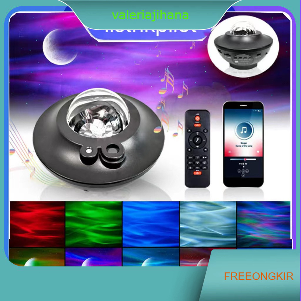 Proyektor lampu Dengan Speaker Langit Malam Bintang 2in1 Galaxy Nebula Lamp Starry Projector Light L