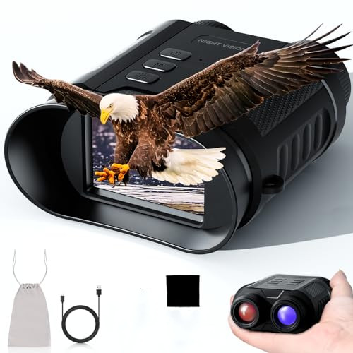 Night Vision Binoculars, FHD Infrared  Night Vision 8X Digital Zoom, Night-Vision Scope   Camping Sa