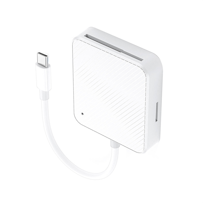 A34M-4 In 1 Memory Card Reader Adapter Type C USB-C Smart Media OTG M2 SD SM XD Card Reader For Andr