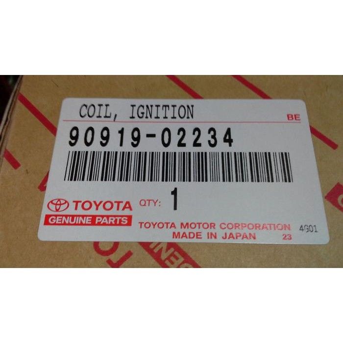 Baru 90919-02234 Coil Ignition Camry, Harrier, Alphard Terlaris