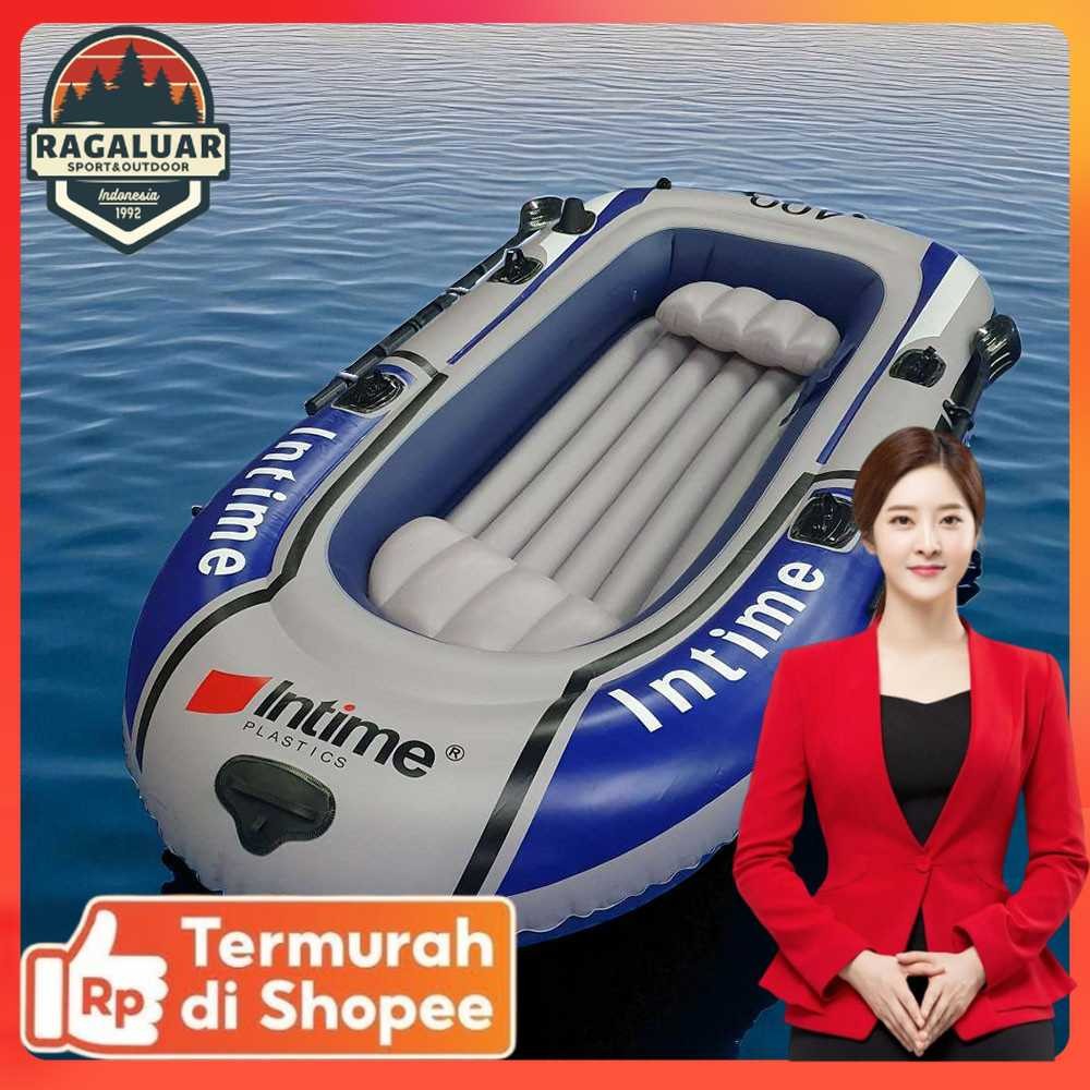 INTIME 400 Perahu Karet Mancing Inflatable Fishing Boat 4 Person - YT-099