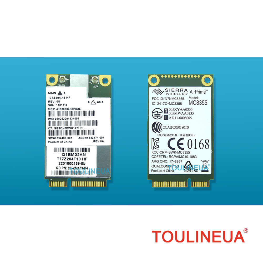 MC8355 Gobi3000  3G WWAN Card HSPA+ Module network card WCDMA for HP sps 634400-001 2170p 2560p 8460