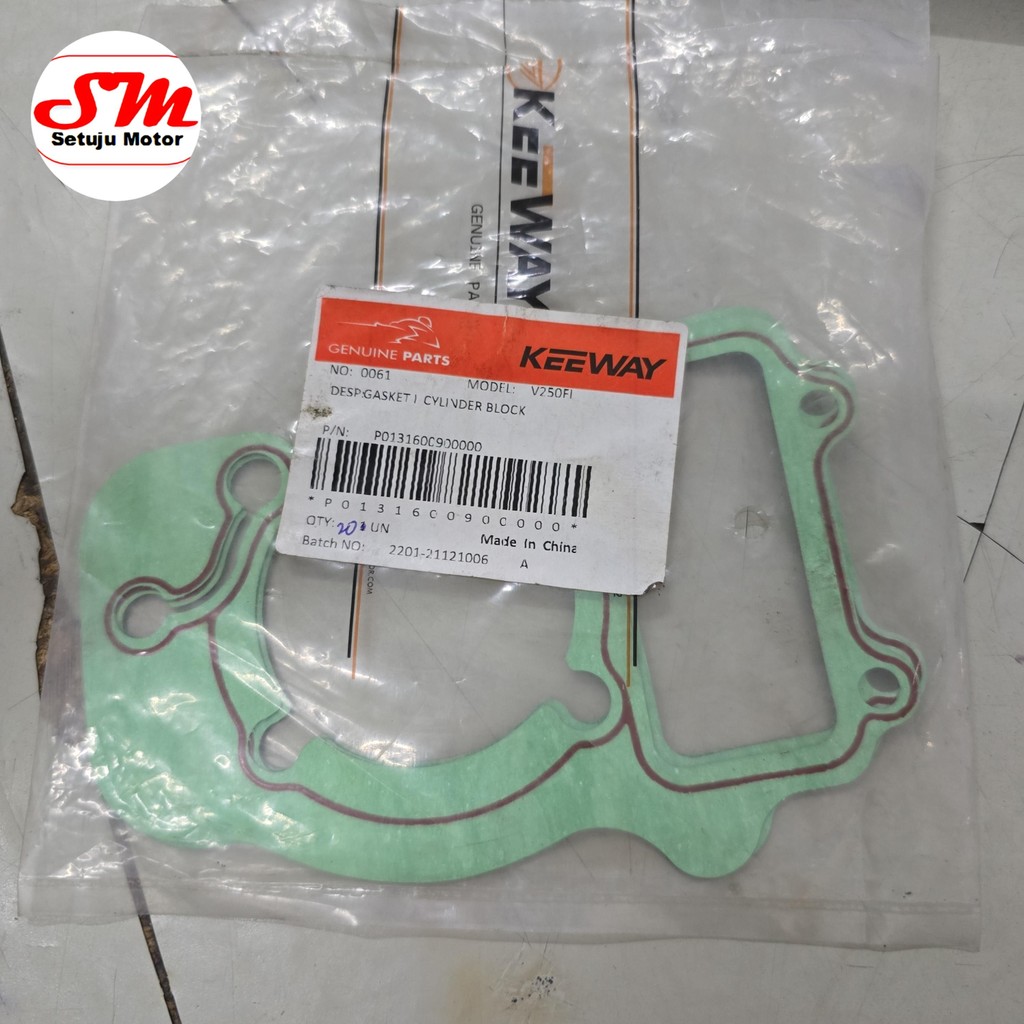 Paking Bawah Blok Depan Keeway V250 FI / SCR 250 Original