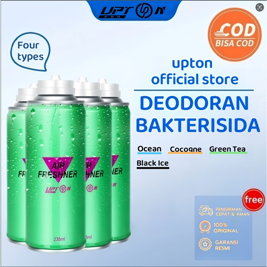 UPTON Odor Eliminator Disinfektan Fogging Mobil Odor Eliminator Anti Virus penghilang bau apek mobil