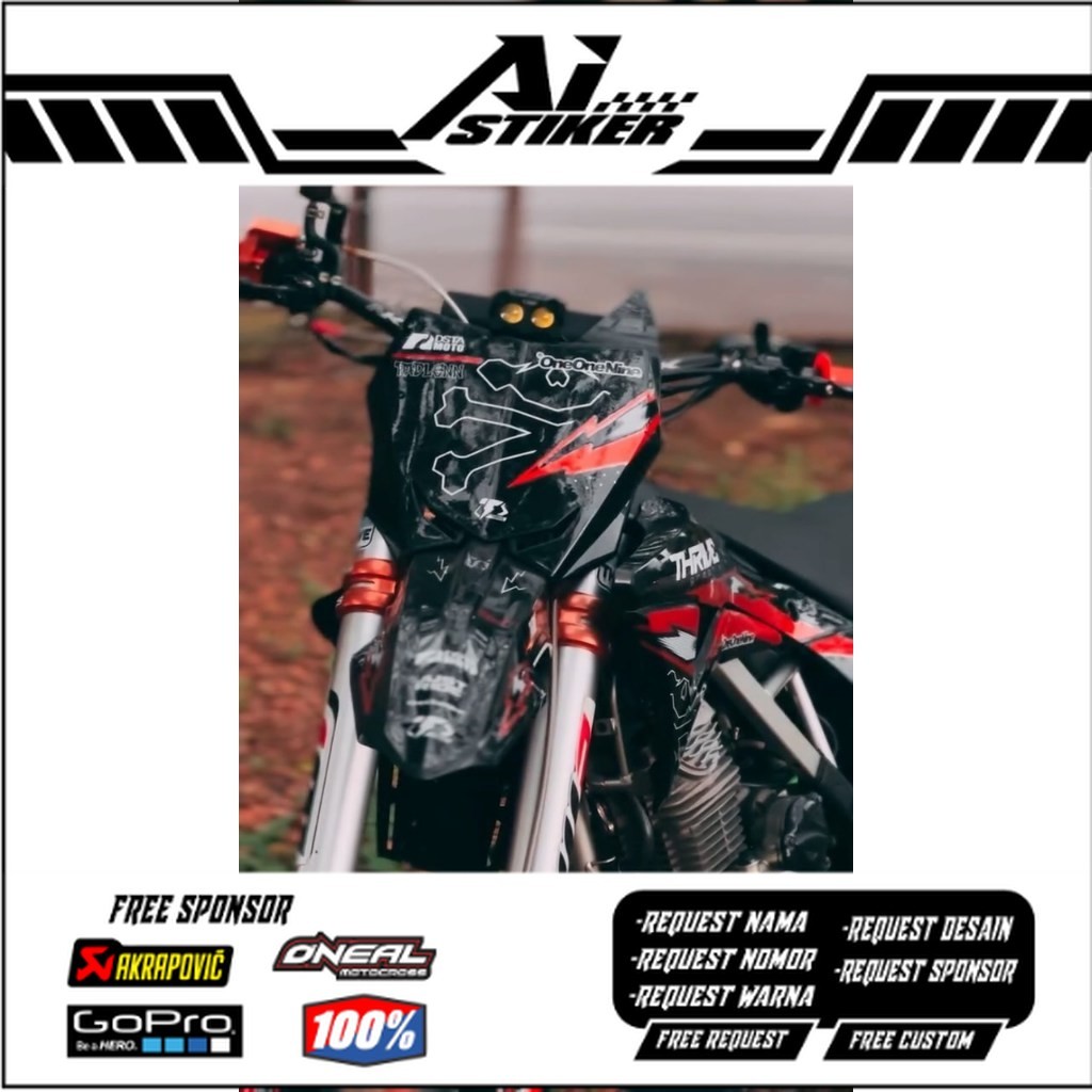 Decal KLX Gordon Super Glosy Custom