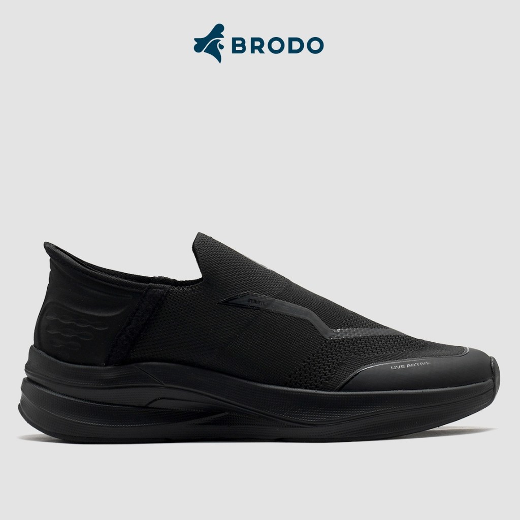 BRODO - Sneakers Forte Slip On Full Black