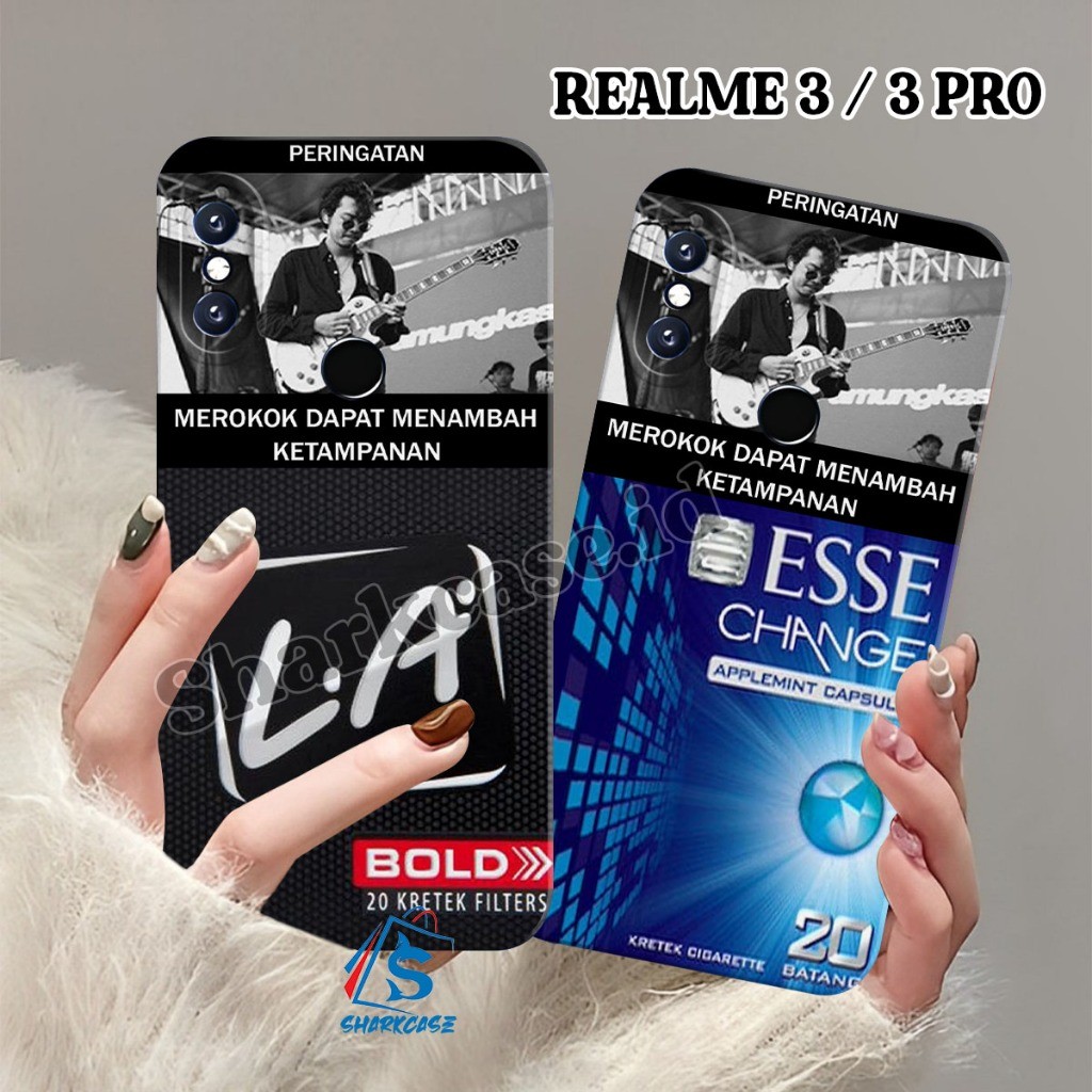 Case Realme 3 / 3 PRO / 5 PRO / 5 / 5i / 5s / C3 / C2 / C1 Motif Smoke Rkk Keren Terbaru Kekinian - 