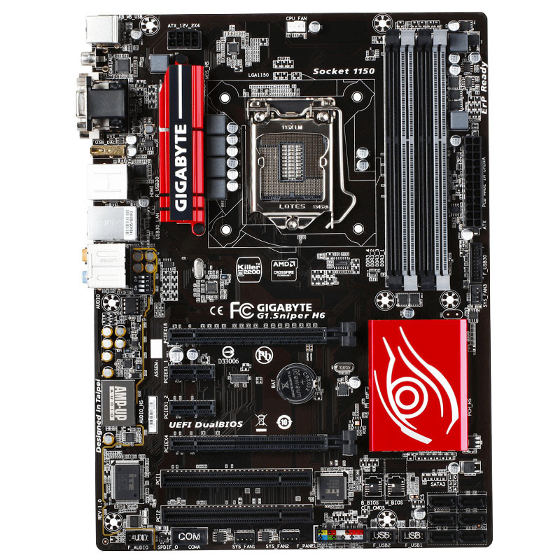 GIGABYTE G1 Gaming G1.Sniper H6 LGA 1150 Intel H97 HDMI SATA 6Gb/s USB 3.0 ATX Intel Motherboard