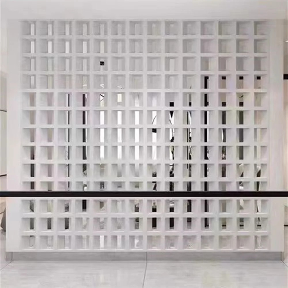 Paving Cement Plastic Mold Precast Block Decorative Wall Hollow Flower Window Planting, Grass Brick 