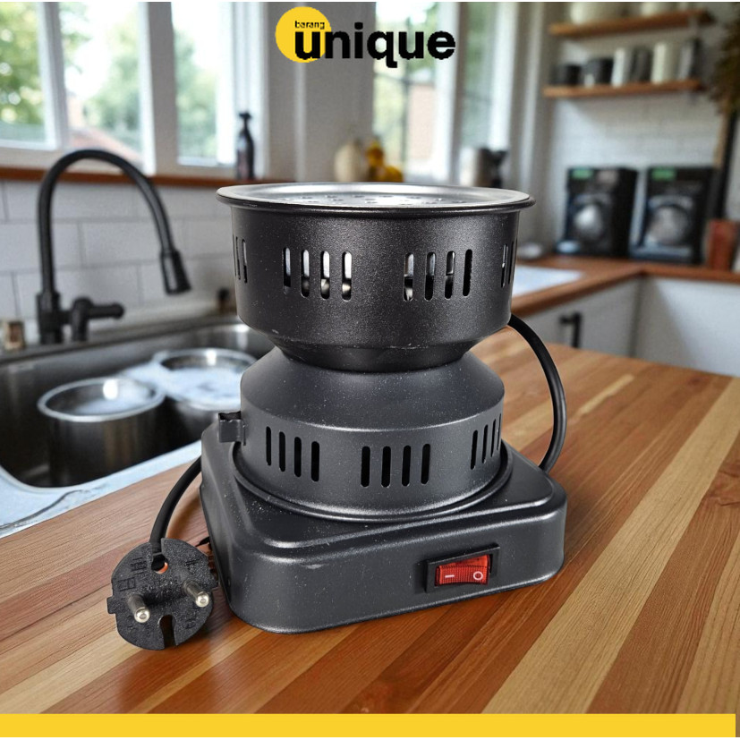 JZ Kompor Listrik Mini Pemanas Arang Hookah BBQ Charcoal Burner 500W - ZD-A016