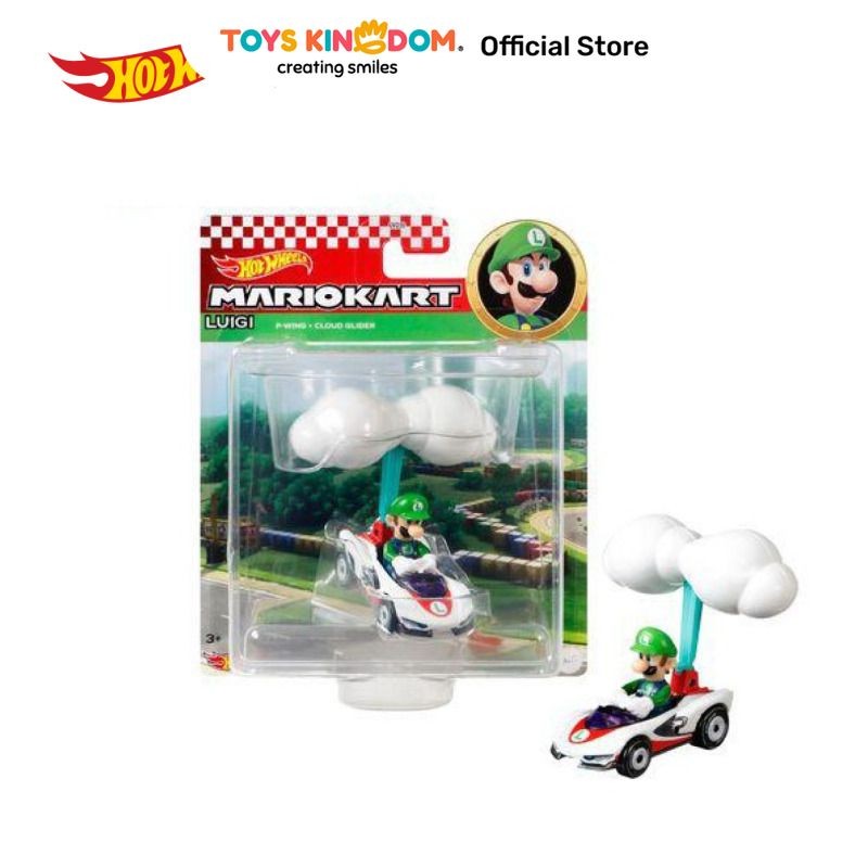 Toys Kingdom Hot Wheels Diecast Car Mario Kart Glider Random Toys Kids Toy Mobil Mainan Miniatur Mob