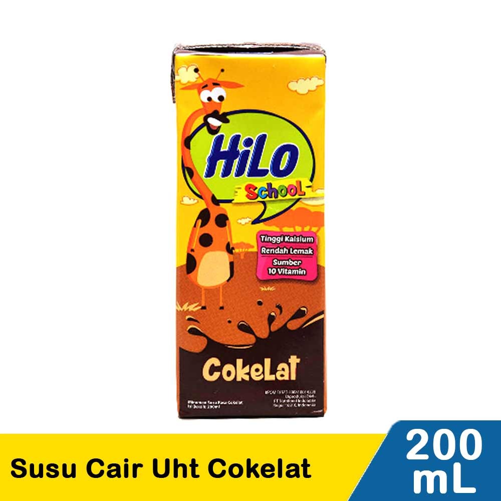 HILO SCHOOL SUSU CAIR UHT CHOCOLATE 200mL