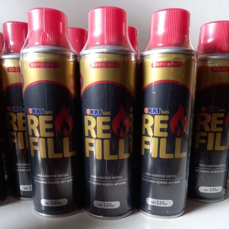 Gas korek api Tokai utk isi ulang korek merk Tokai 135gr