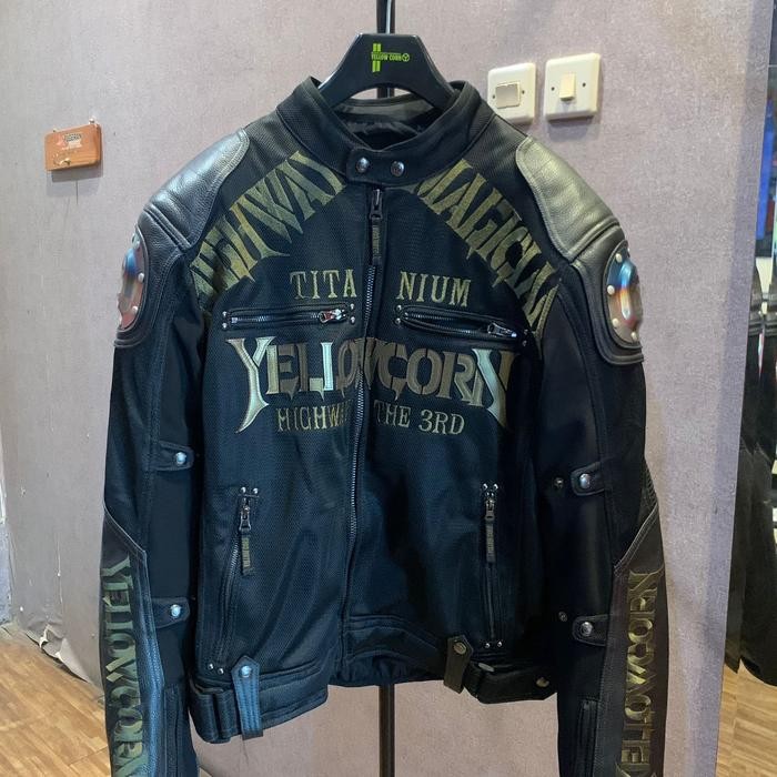 JAKET YELLOWCORN YB 3109 YB3109 TITANIUM BLACK GOLD