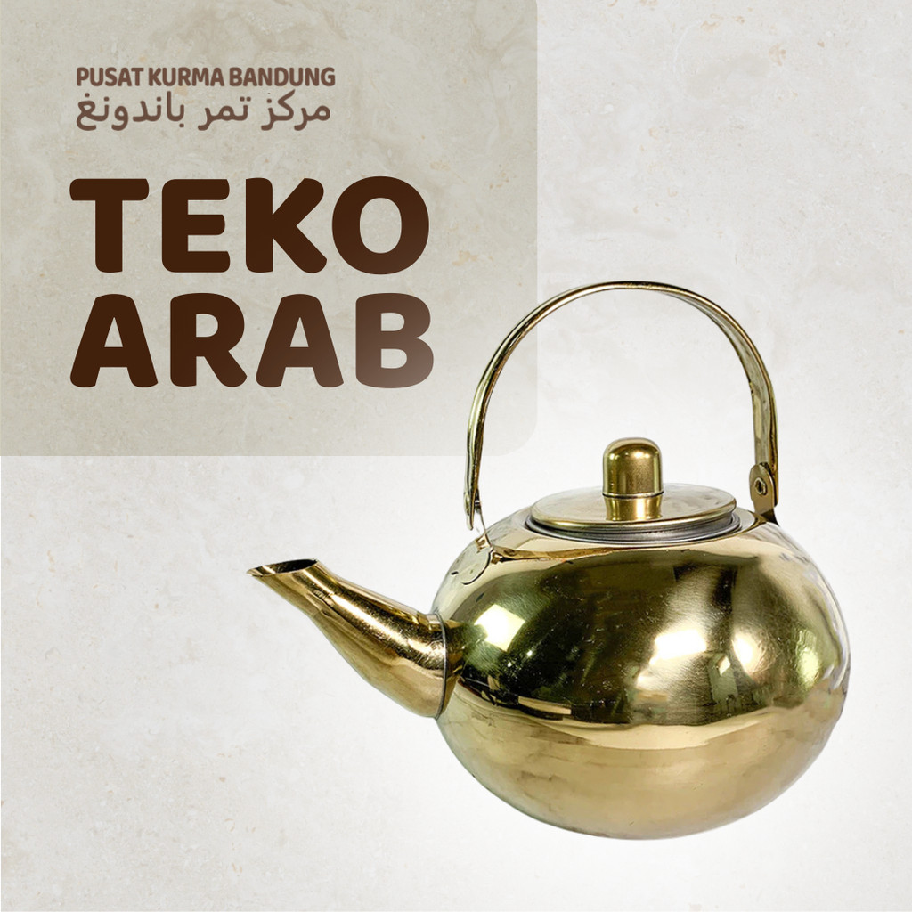Teko Arab Stainless Gold Teko Air Zamzam Original
