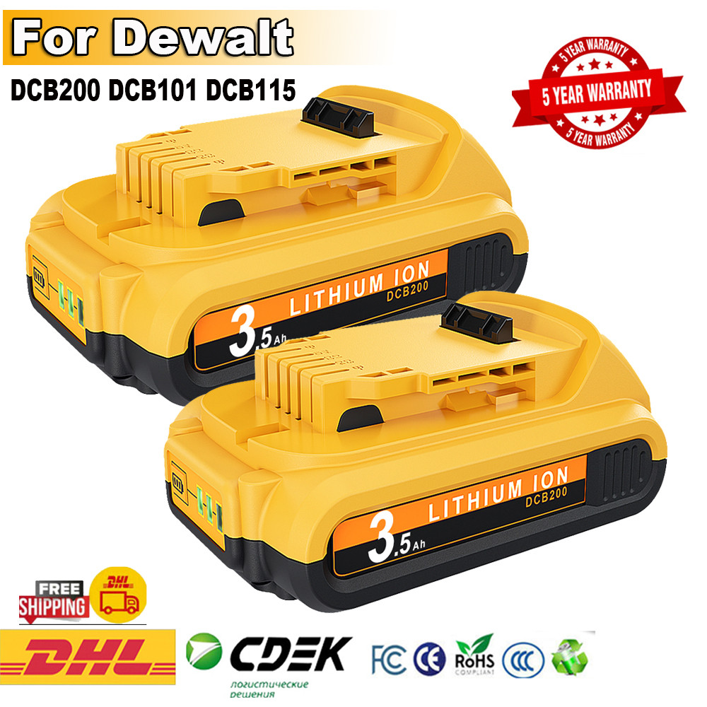 20V Baterry For Dewalt DCB200 Replacement Battery DCB200 DCB101 DCB115 3500MAH Power Tool Baterry Fo