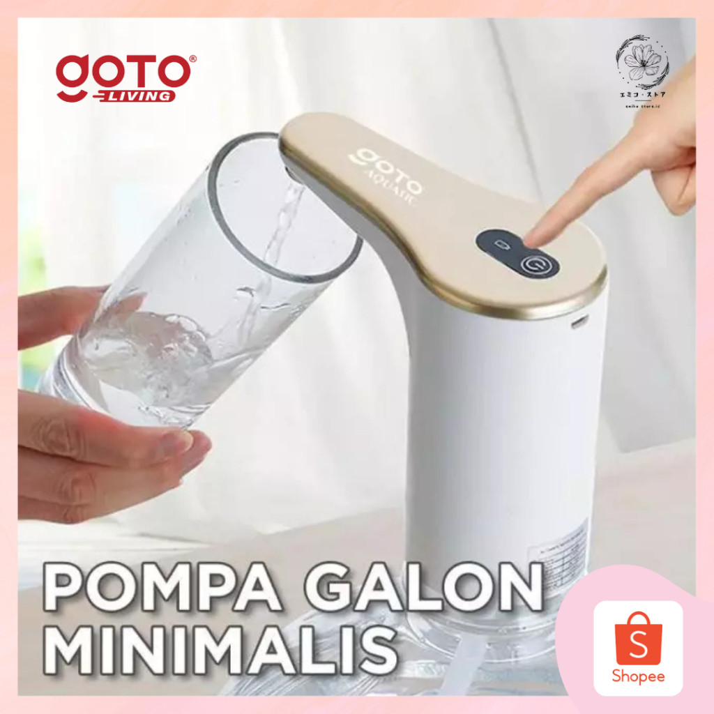 Pompa Galon Elektrik Dispenser Air Minum Pump Charge USB Goto Aquatic