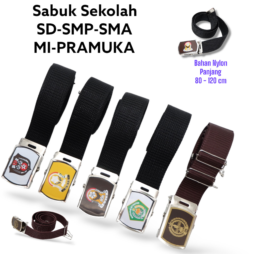 TERLARIS Sabuk Ikat Pinggang Gesper Anak Sekolah Pelajar SD SMP SMA MI Pramuka Siswa Siswi Pria Wani