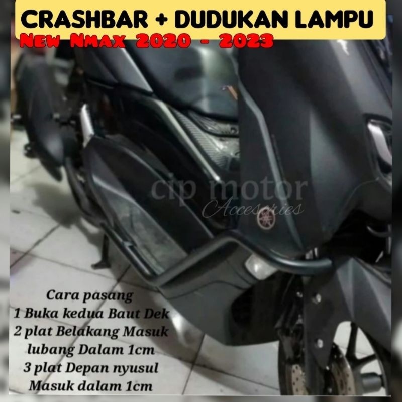 Crashbar New Nmax 2020 2021 2022 Tubular Dudukan Lampu New Nmax