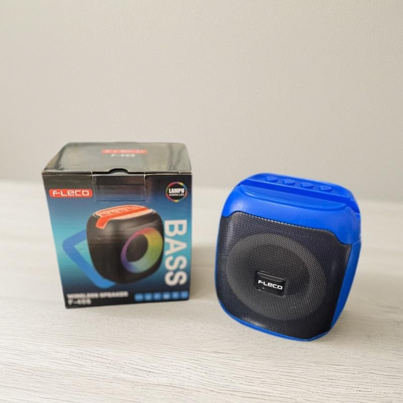 Speaker Bluetooth Mini Portabel Super Bass Fleco F-408 speaker mini salon aktif RGB pro