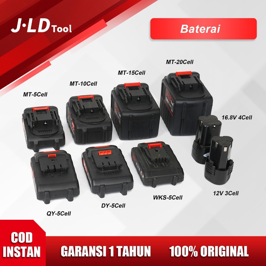 JLD Baterai Lithium Makita 12V-188V baterai charger bor untuk Impact Bor Baterai Lithium Battery
