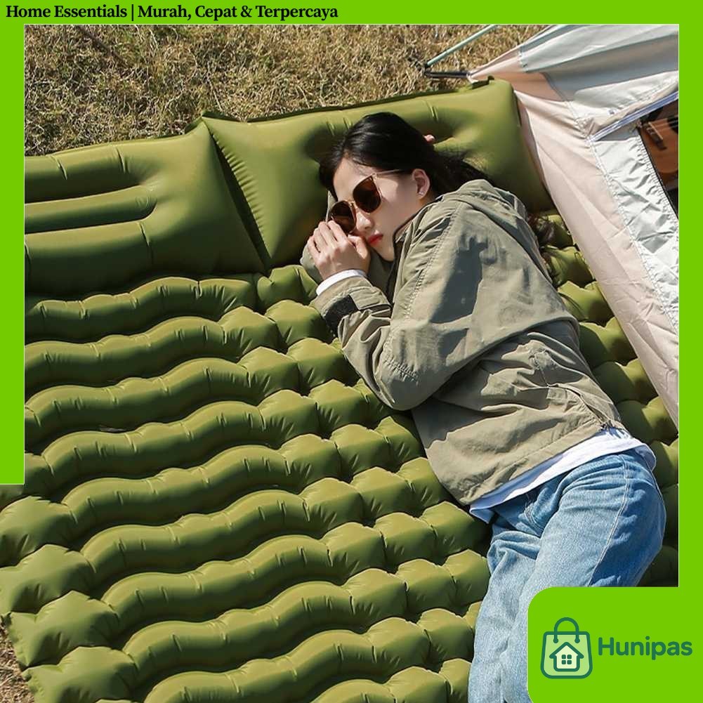 HUANQ Kasur Matras Angin Manual Sleeping Pad Waterproof Double - HQ-200