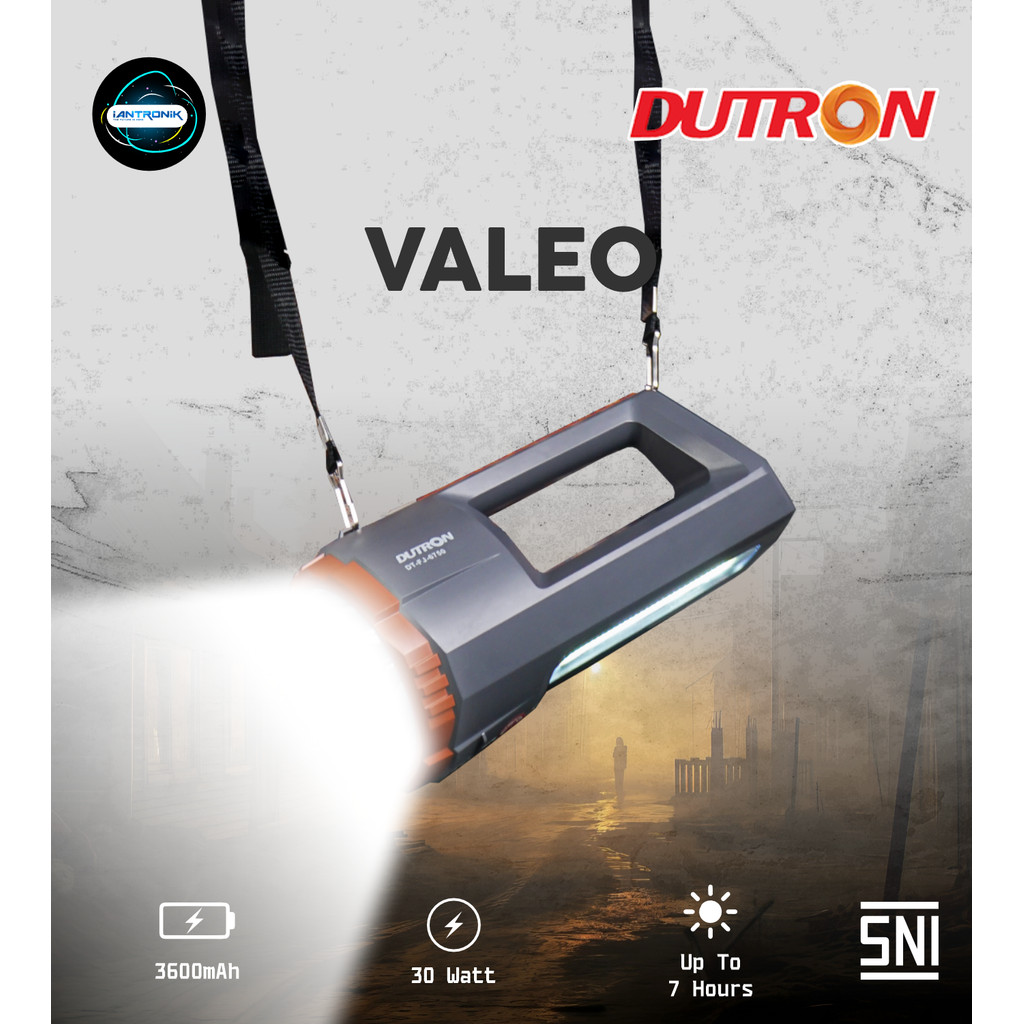 DUTRON Senter LED Jumbo Valeo - Senter Tangan Jumbo Searchlight 30 Watt + 15 Watt / Senter Tangan