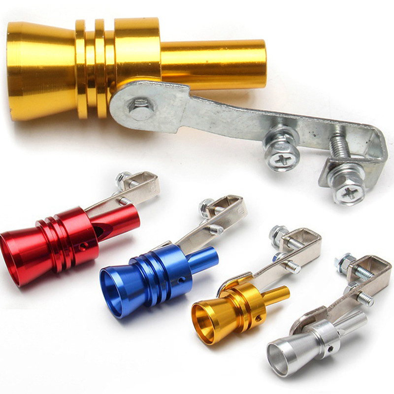 Car Turbo Sound Simulator Whistle Vehicle Sound Muffler Whistle Mofied Tail Throat Car Exhaust Pipe 
