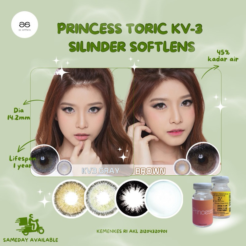 V Glow - Softlens Toric Silinder&Minus  KV-3 Cylinder Softlens