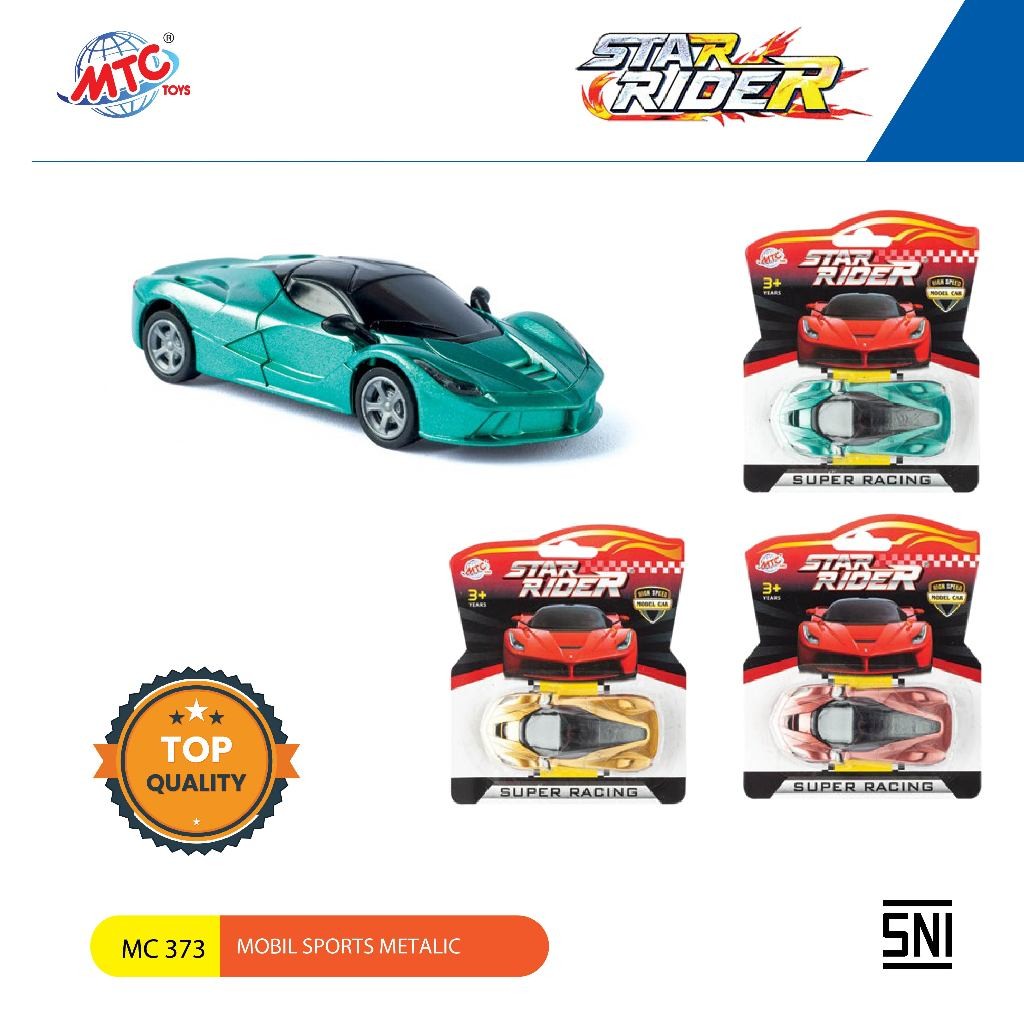 Mainan Anak Mobil Sport Laki Laki Sport Car Star Rider Viral Murah TMC 373