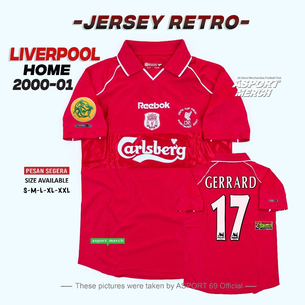 RETRO LIVERPOOL HOME 2000 2001 CLASIC