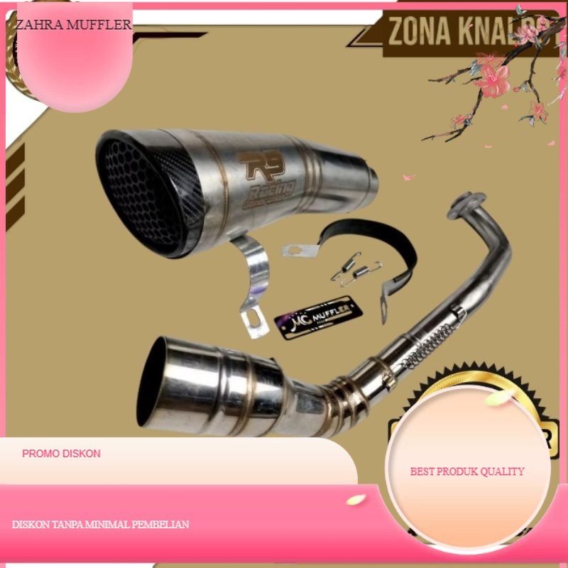 Knalpot R9 h2 untuk vario nmax beat scoopy aerox mio pcx DLL