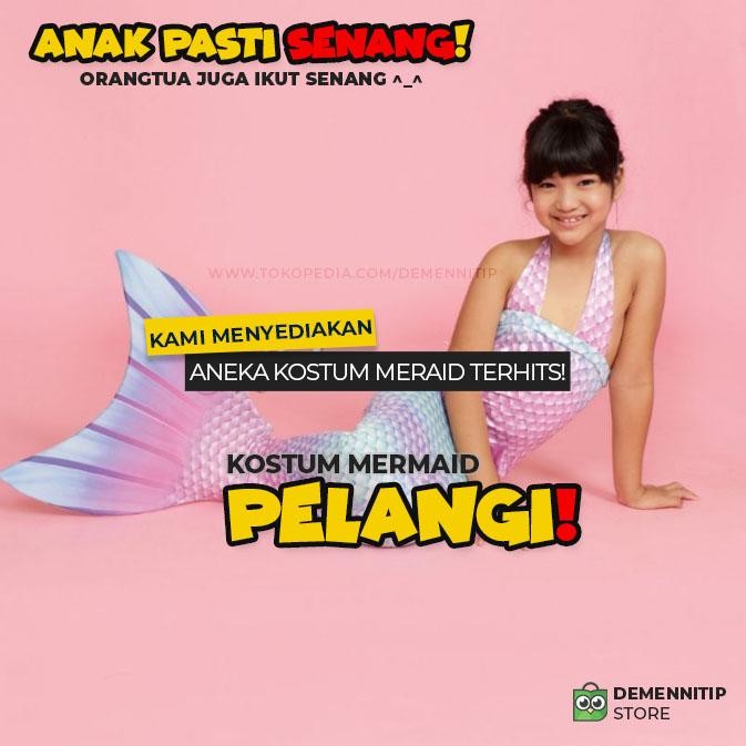 [ Djaya Djaya ]  Kostum mermaid nemo kostum putri duyung anak baju renang anak TERLARIS - Mermaid Pe